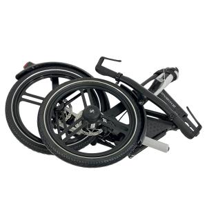 引取限定動作 HONBIKE BK1BH1-1BB21 ブラック × ブラック 20インチ 折りたたみ 電動アシスト 自転車 直