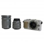 動作OLYMPUS E-PL5 M.ZUIKO DIGITAL 14-42mm 1:3.5-5.6 40-150mm 1:4-5.6 ミラーレス一眼カメラ レンズセットの買取