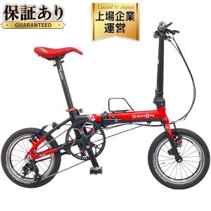 DAHON K3 14インチ 折りたたみ 自転車 1×3 3段階切り替え レッド×マットブラック ダホン
