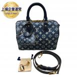 ルイヴィトン Louis Vuitton 2Way バッグ モノグラム デニム スピーディ バンドリエール25 M59609 M00546