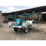 動画有茨城県 クボタ ラクエルα 田植え機 ZP87 8条 施肥機 こまきちゃん ロータリー パワステ HST 4WD ペースト肥料 直