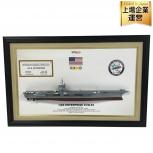 詳細不明 USS ENTERPRISE CVN-65 模型 壁掛け 410mm×620mm