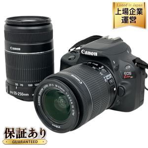 Canon EOS Kiss X7 18-55mm F3.5-5.6 IS STM 55-250mm F4-5.6 IS II DOUBLE ZOOM KIT カメラ キャノン