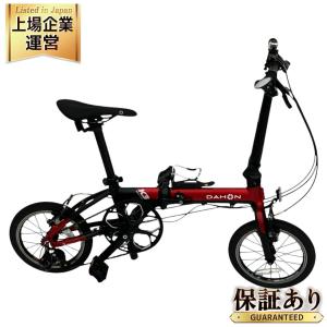 DAHON K3 14インチ 折りたたみ 自転車 1×3 3段階切り替え レッド×マットブラック ダホン