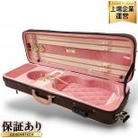 Lang CK-88 チョコブラウン/ピンク バイオリン用ケース フルサイズ対応 湿度計 温度計付き ラング ヴァイオリン