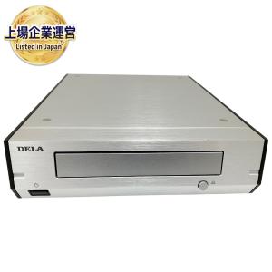 動作DELA D100-C-J 光ディスクドライブ シルバー 音響機材 デラ
