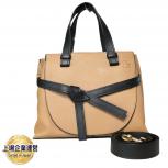 ロエベ LOEWE ゲート トップハンドル バッグ スモール 321.12.U61 ブラウン ブラック LOEWE GATE Top Handle レディース ハンドバッグ レザー