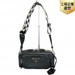 プラダ PRADA ナッパアンティーク 1BH198 ショルダー バッグ ブラック レザー