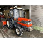 茨城県渡し クボタ GL338D 33馬力 1668h キャビン パワステ 逆転 自動水平 倍速 トラクター RL19G-ST ロータリー 現状渡し 直