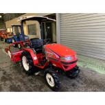 茨城県渡し ヤンマー トラクター Ke-50D 15馬力 496h キャノピー 屋根 パワステ 4WD 逆転 自動水平 倍速 R114M ロータリー 直