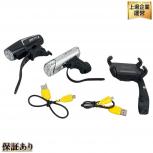 CATEYE OPTI CUBE ライト MOON ムーン METEOR-X AUTO PRO SP CONNECT フォルダー 合計3点セット 自転車用品