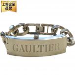 不動 ジャン ポール ゴルチエ JEAN PAUL GAULTIER TQA98-4732 腕時計 バングルウォッチ QZ SS シルバー レディース