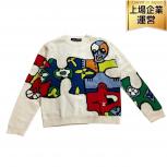 ルイヴィトン Louis Vuitton LVパズル RM231 ニット ホワイト M ウール100% メンズ