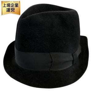 ワコマリア GUILTY PARTIES 東京HAT ROCKERS 中折れ ハット ラビット ファー L サイズ 59cm ブラック 日本製  メンズ(帽子)の新品/中古販売 | 2083180 | ReRe[リリ]