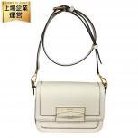 ジミーチュウ JIMMY CHOO ショルダー バッグ ダイヤモンド フラップ レザー アイボリー