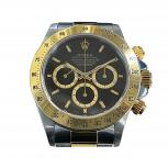 ROLEX ロレックス コスモグラフ デイトナ 16523 黒文字盤 X番 18K YG SS 自動巻き 箱 ギャランティ メンズ 時計 腕時計 エルプリメロ