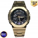 カシオ CASIO GM-B2100GD-9AJF FULL METAL 2100 腕時計 タフソーラー SS ブラック 文字盤 ゴールド メンズ 稼働品