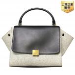  セリーヌ CELINE  トラペーズ フェルト レザー 2way ショルダーバッグ