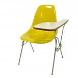 Herman Miller スクールベース付き シェルチェア 左利き用 イエロー インテリア 椅子 ハーマンミラー 楽