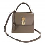フェラガモ Ferragamo ボクシィズ Boxyz ミディアム 2way バッグ FZ-21 H645 レザー ベージュ レディース