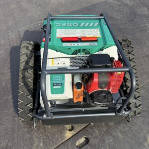 使用2回のみ!9.9h動画有茨城県渡し オーレック RCSP530 ラジコン草刈機 スパイダーモア フリーナイフ4枚 自走 動作OK 直