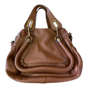 クロエ　パラティブラウンレザーショルダーバッグ Chloe クロエ パラティ レザー 2WAYハンドバッグ ショルダー