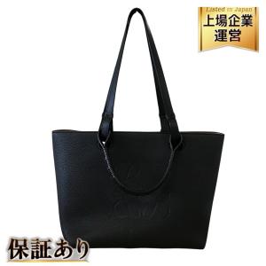 【希少】ロエベ LOEWE トートバッグ アナグラム カーフレザー ブラック ロエベ LOEWE アナグラム トートバッグ レザー レディース