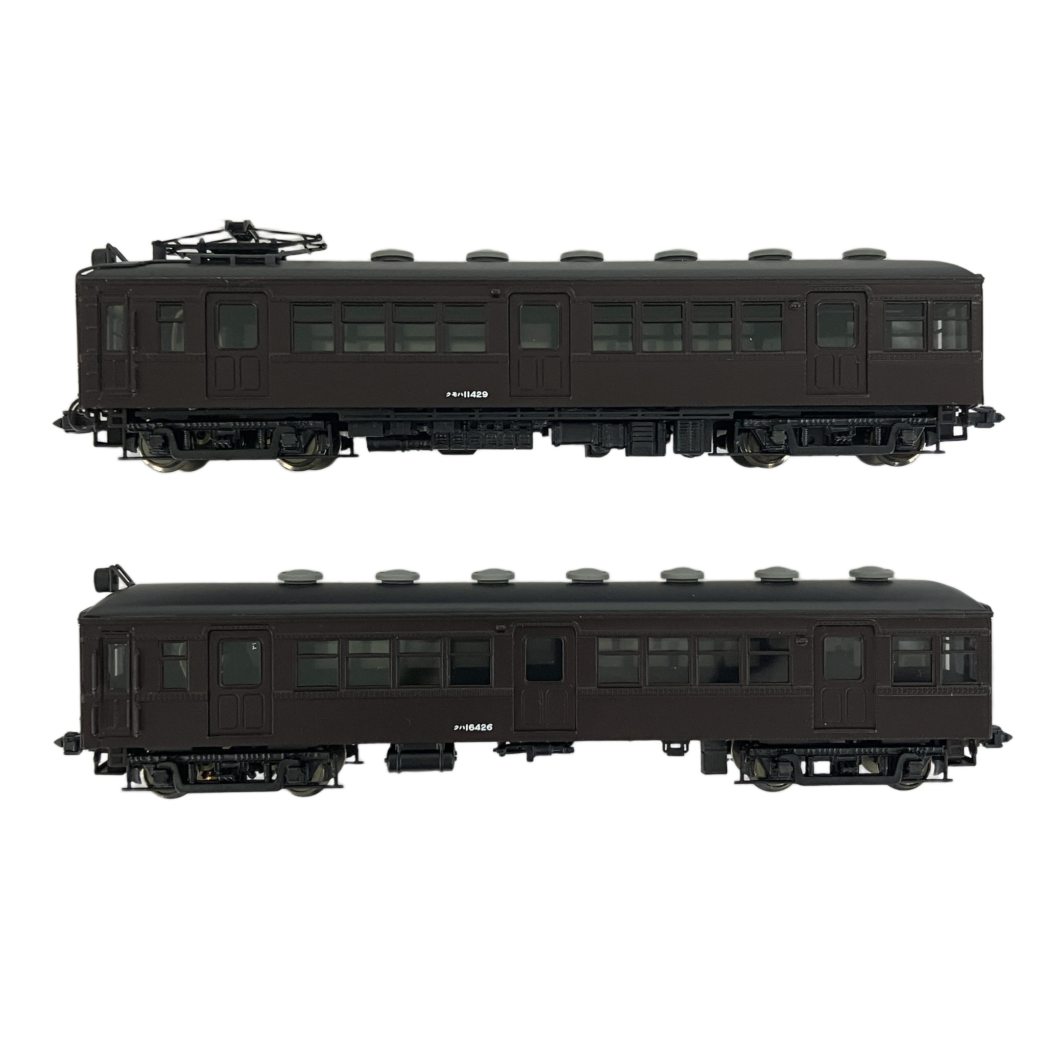 ワールド工芸   クモハ11400 クハ16400 旧型国電 2両セット 塗装済完成品