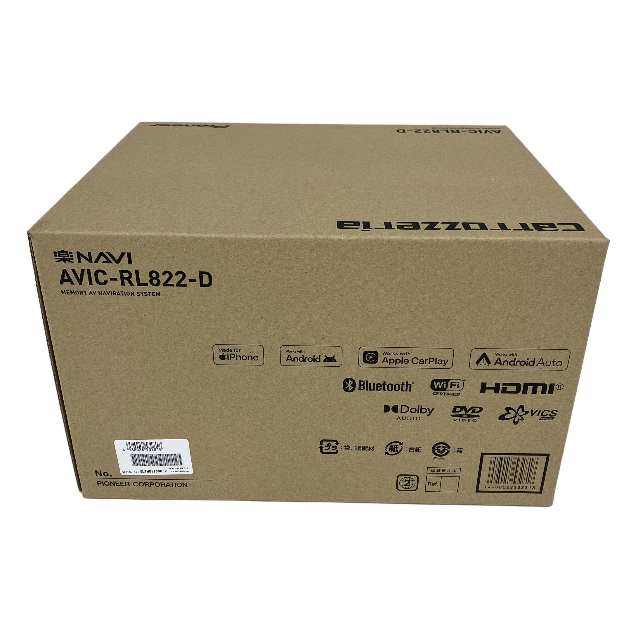 Pioneer   AVIC-RL-822-D